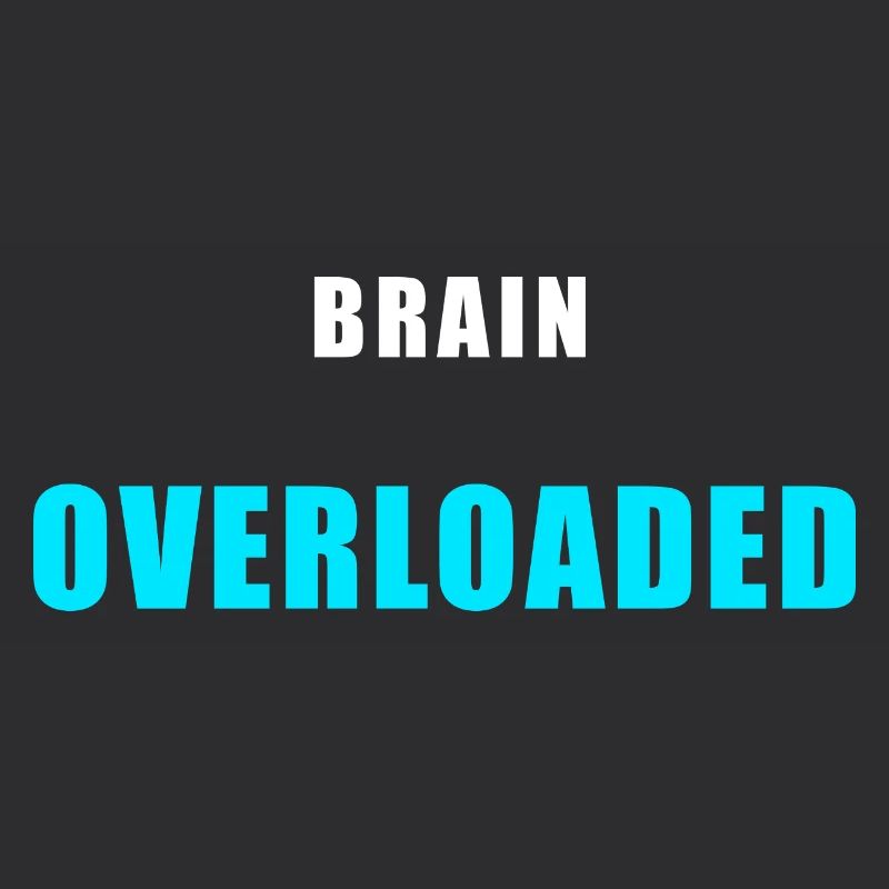 Brain Overload – Chemise drôle de trop réfléchir
