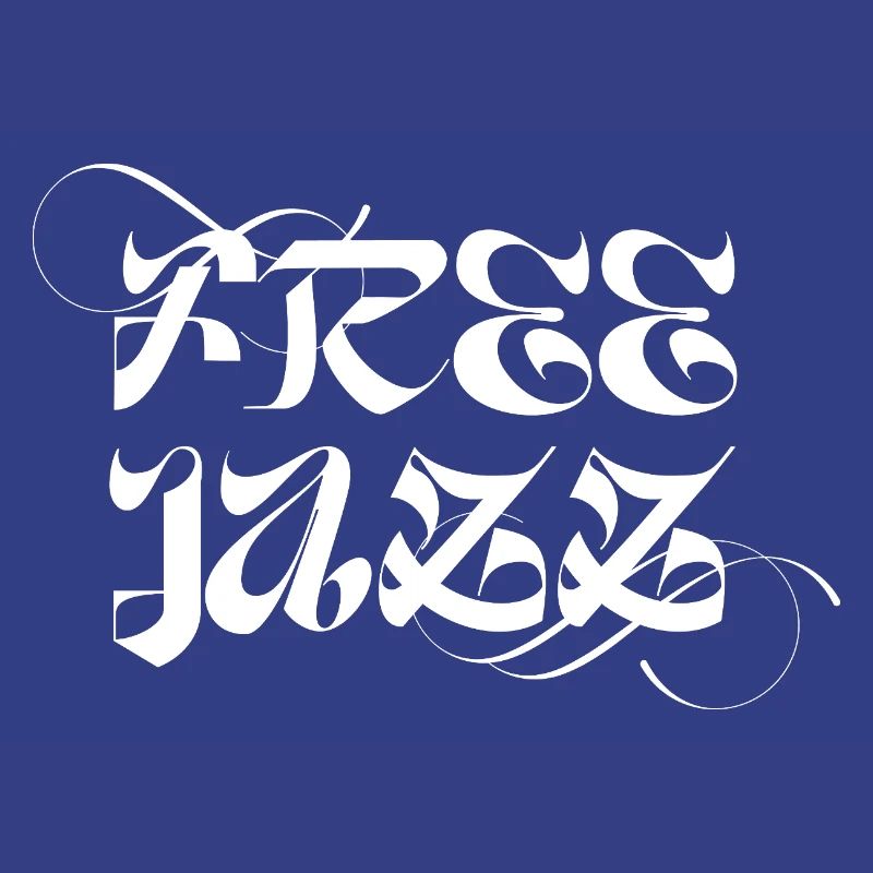 Conception typographique de jazz libre
