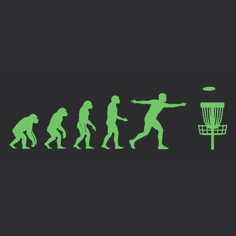 Disc Golf Evolution Drôle de Disc Golfeur Flying Disc