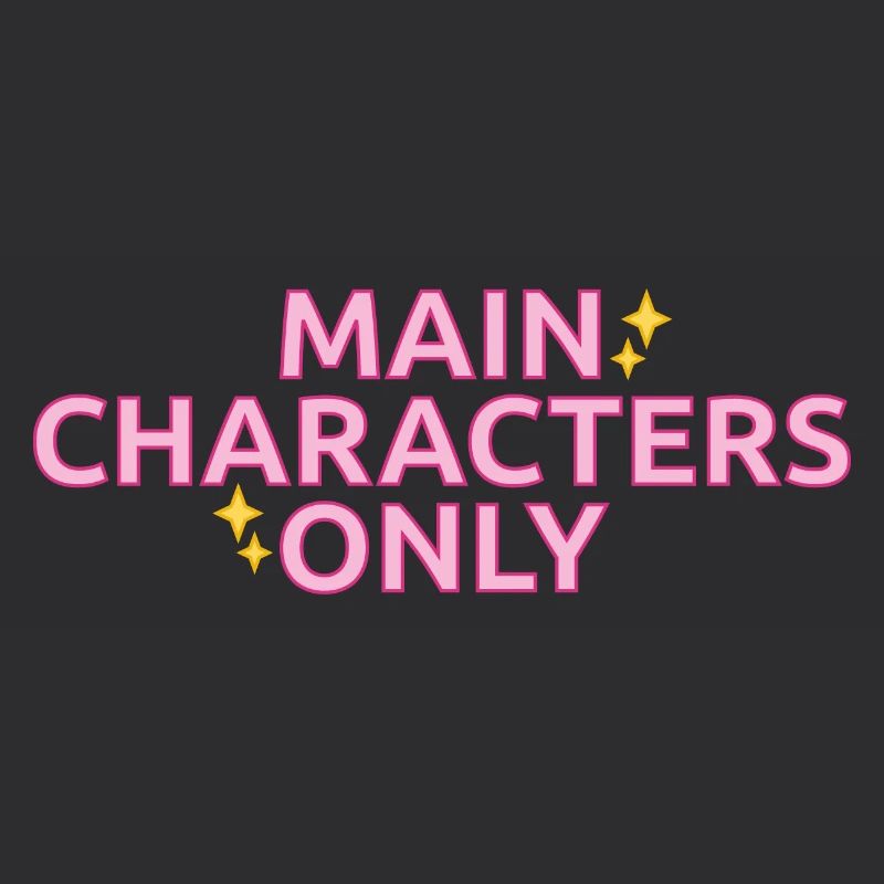 Statement-Design „Main Characters Only"