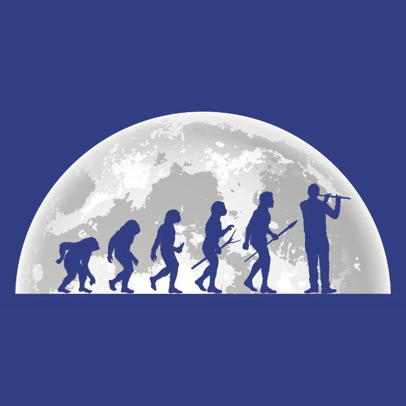 Flötist Evolution Querflöte