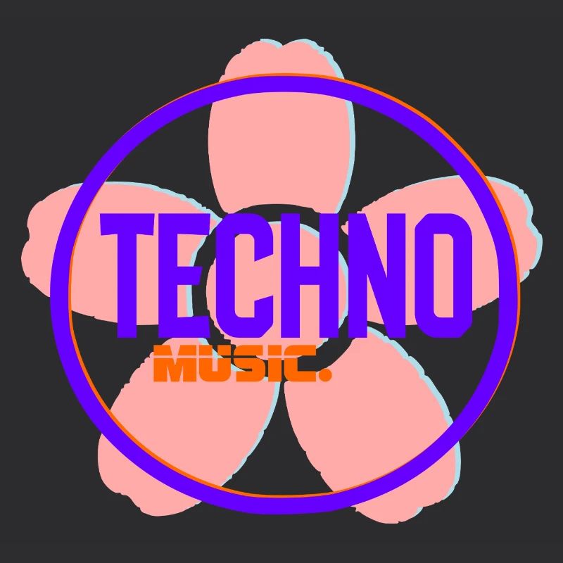 Techno Circle Neon-Logo