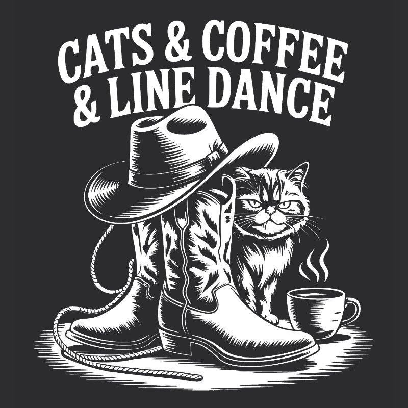 Katzen Kaffee und Line Dance. Linedance Geschenk