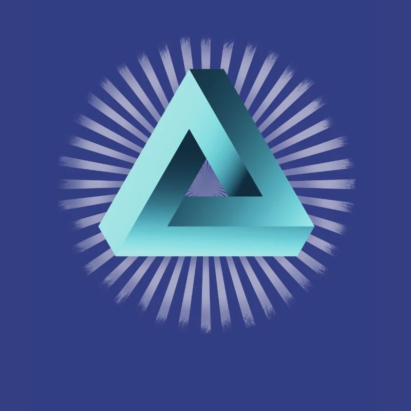 illusion illuminati triangle pyramide nerd maths