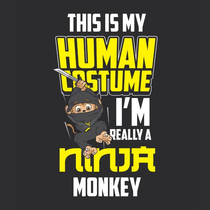 Affe Ninja Monkey Geschenk Jungs