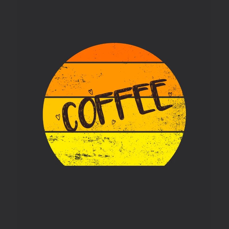 Rétro café coucher de soleil vintage