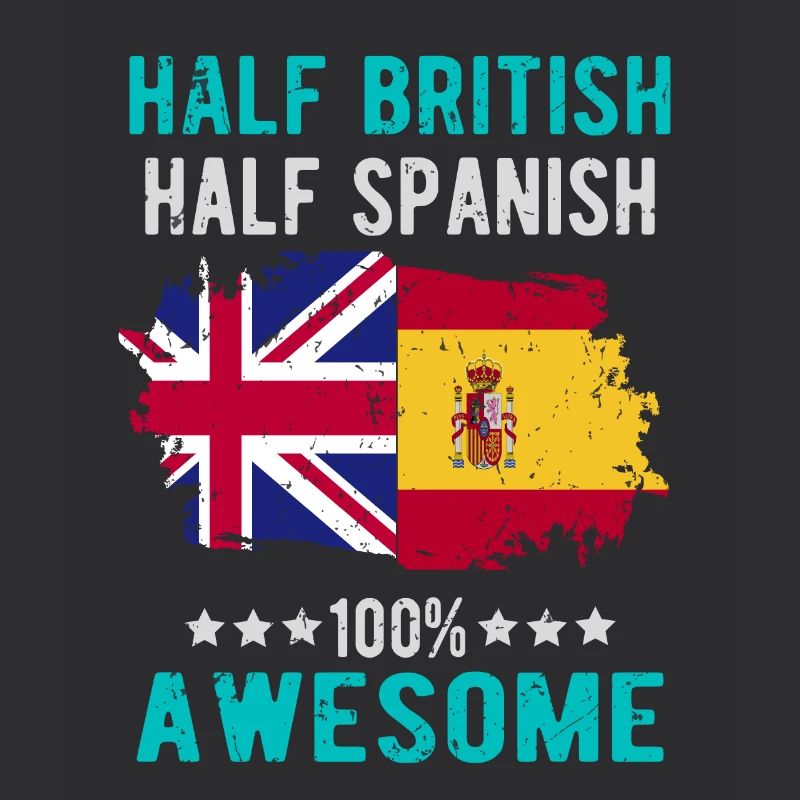 Moitié britannique moitié espagnole