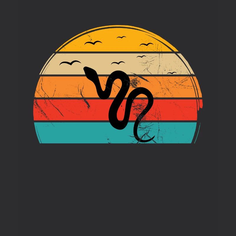 Snake Retro Reptile Python Idée cadeau