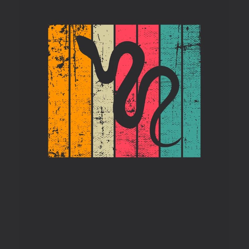 Snake Retro Reptile Python Idée cadeau