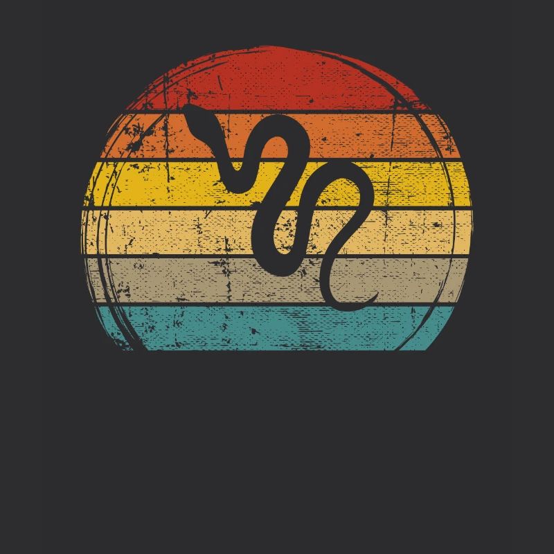 Snake Retro Reptile Python Idée cadeau