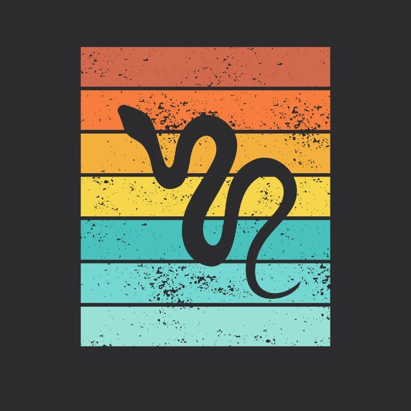 Snake Retro Reptile Python Idée cadeau