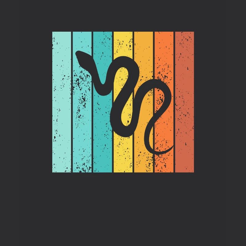 Snake Retro Reptile Python Gift idea