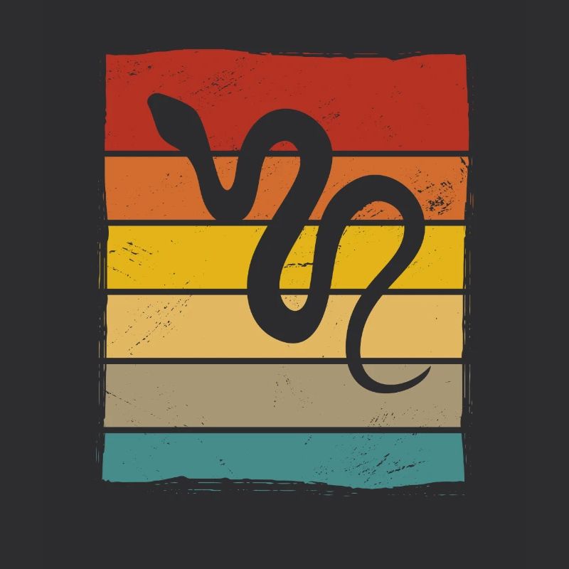 Snake Retro Reptile Python Idée cadeau