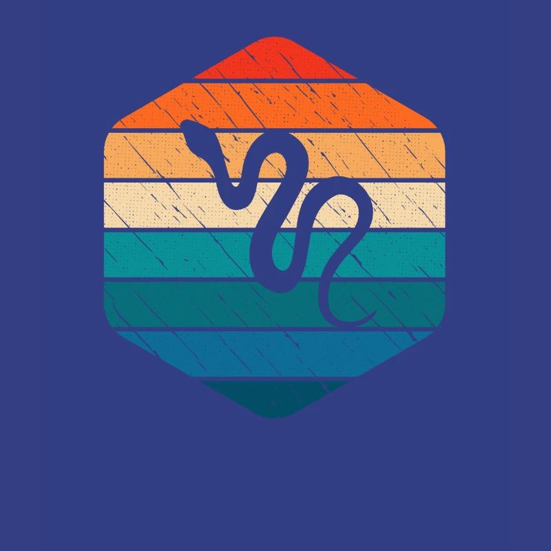 Snake Retro Reptile Python Idée cadeau