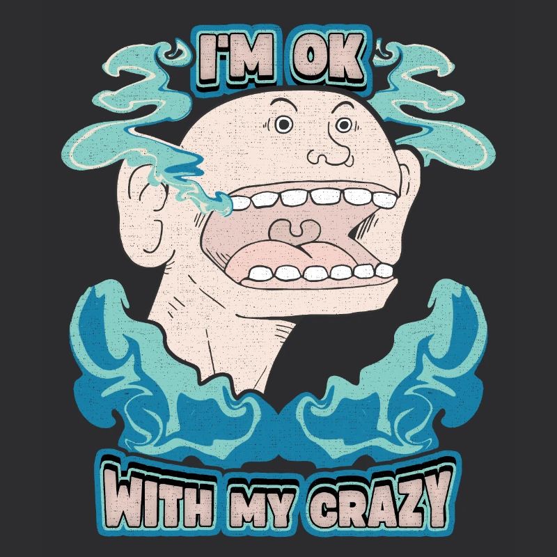 Comic, Comic-Strips, Crazy Man, lustiger Spruch