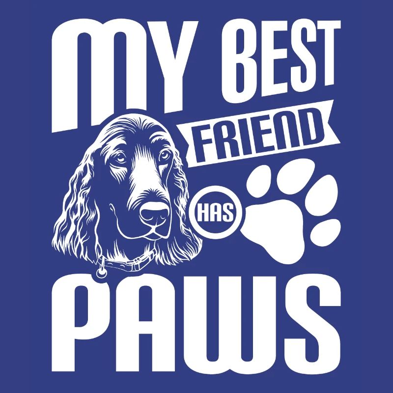 My best fruebd has paws cocker spaniel
