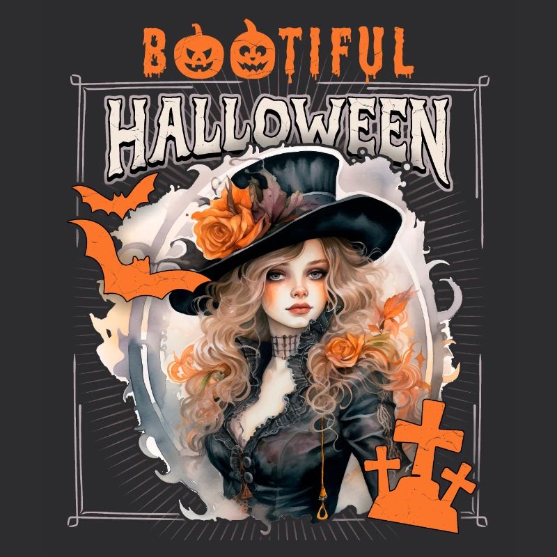 Sorcière gothique d’Halloween, disant Bootiful