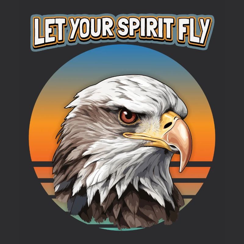 Adler-Motiv, Adler Illustration, Spruch