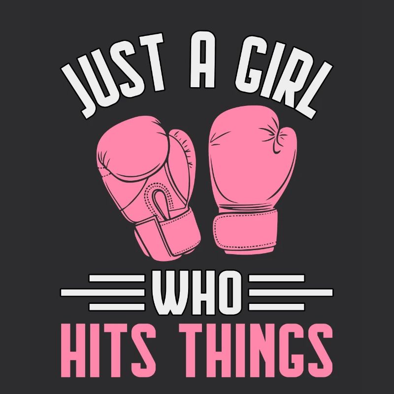 Nur ein Mädchen, das Dinge trifft