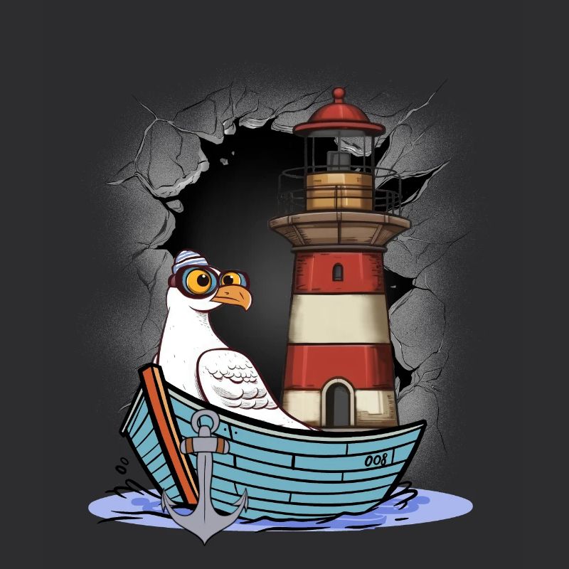 Seagull Maritime Seagulls Seabirds Lighthouse