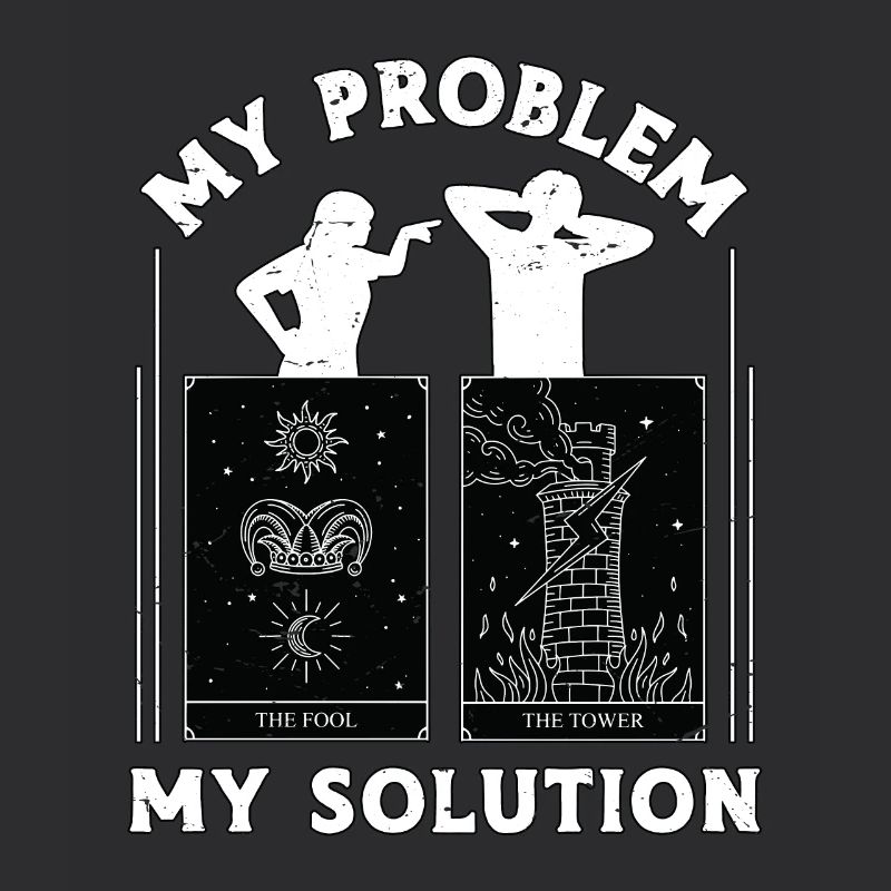 Tarot Reader My Problem My Solution Pictogram Dad