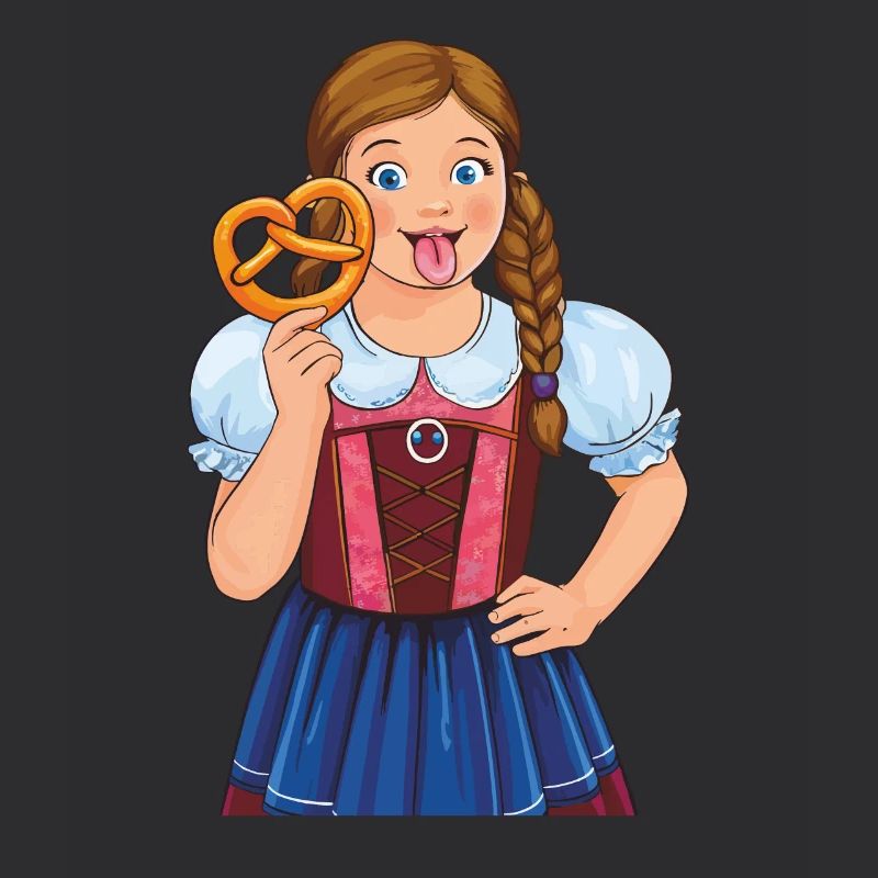 MÄDCHEN DIRNDL BREZEL