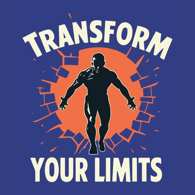 TRANSFORM YOUR LIMITS (BRIGHT TEXT DESIGN)