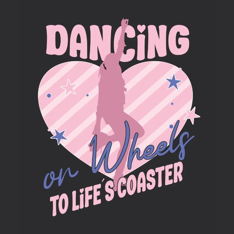 Rollerskater Party Dancing On Wheels Gift Idea