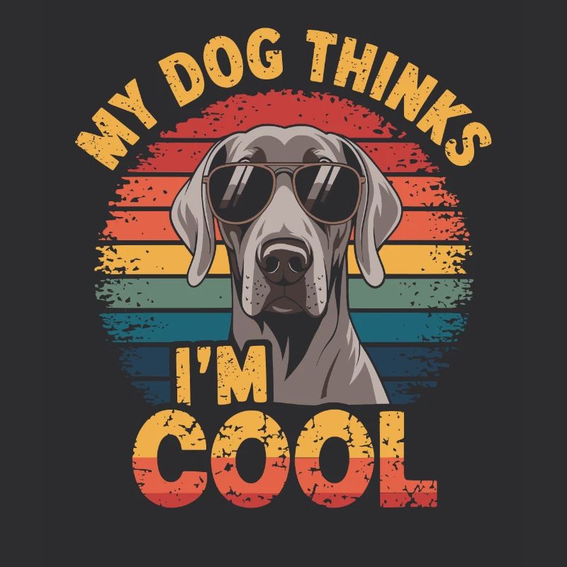 Weimaraner My dog thinks I'm cool
