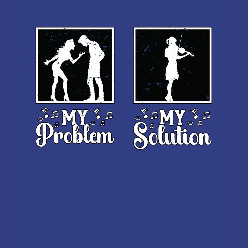Fiddle Player My Problem My Solution Pictogram Mom