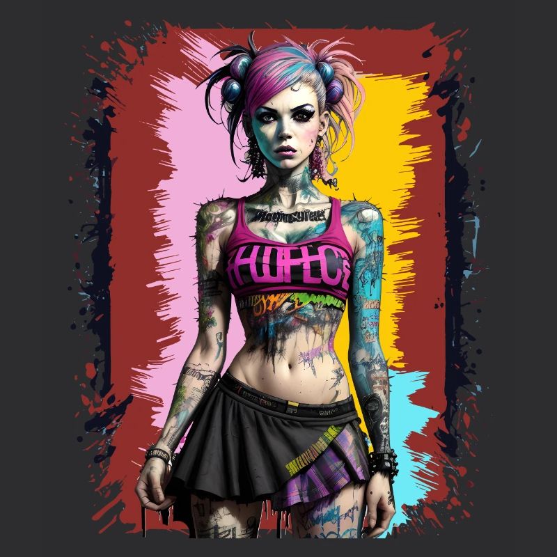 Hübsches Punk-Mädchen