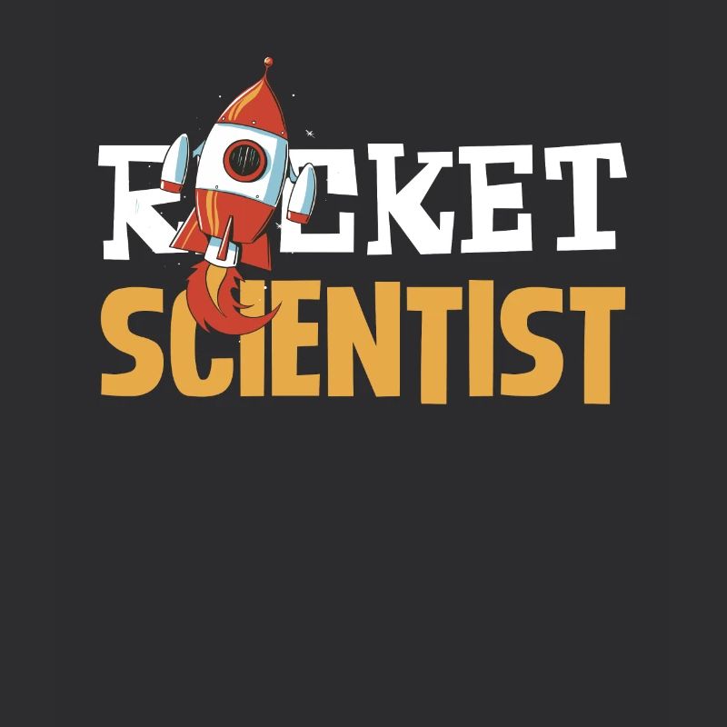 Rocket Scientist Humorous Illustration for