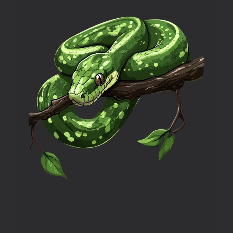 Green Tree Python Snakes Lover Terrarium