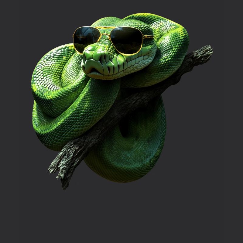 Arbre vert Python Serpents Amoureux Terrarium