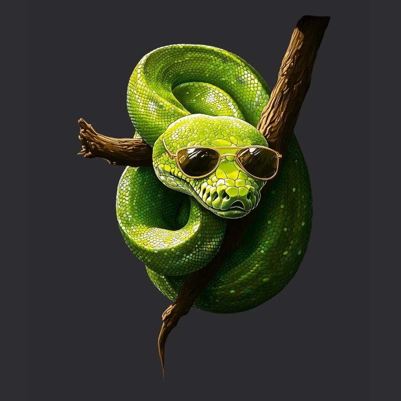 Green Tree Python Snakes Lover Terrarium
