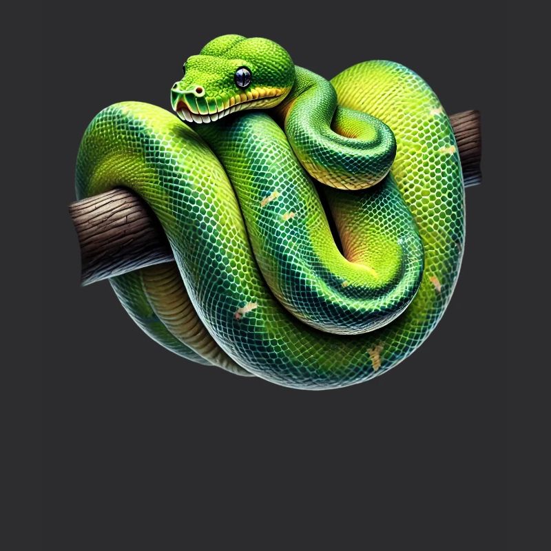 Green Tree Python Snakes Lover Terrarium