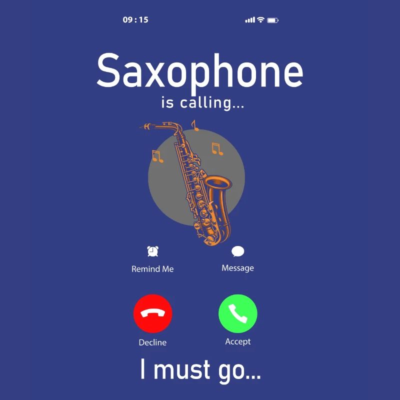 Saksofon Telefon Display Saksofoner