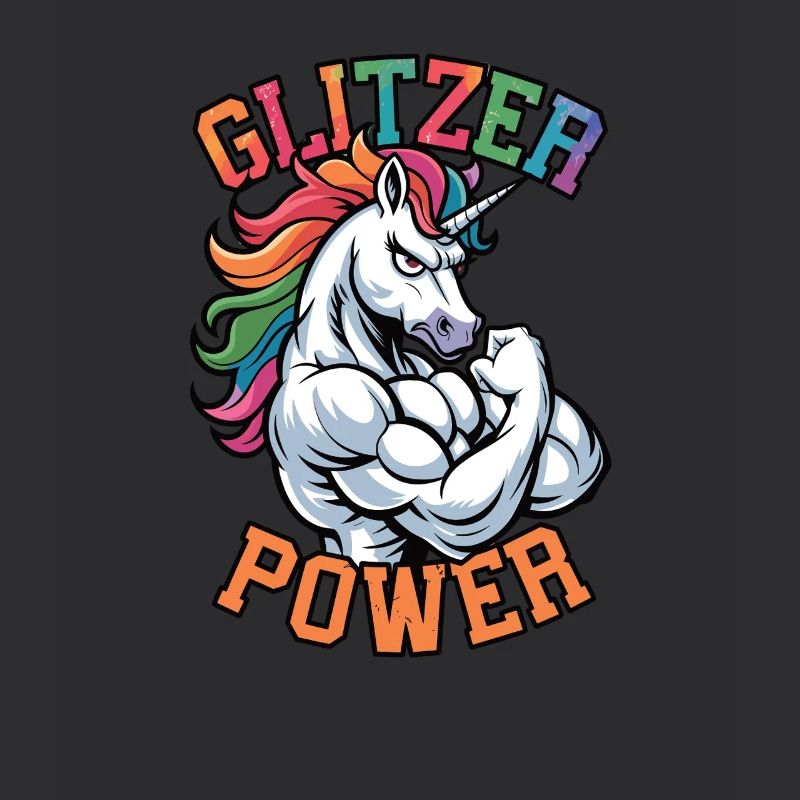 Glitter Power Unicorn