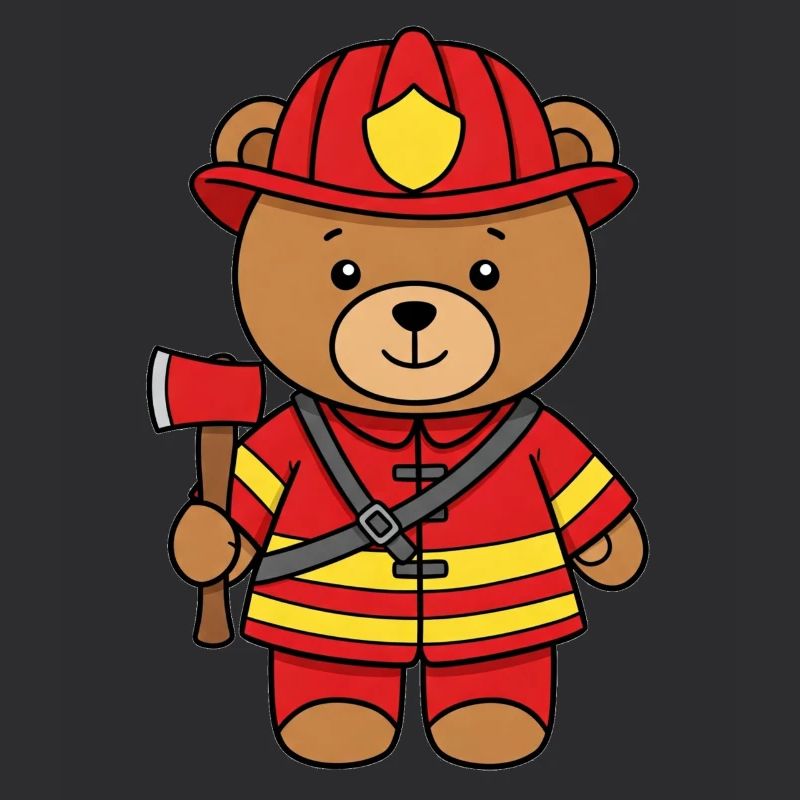 Teddybär Feuerwehrmann