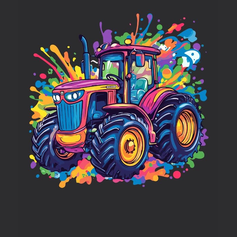 Bunter Traktor Splash