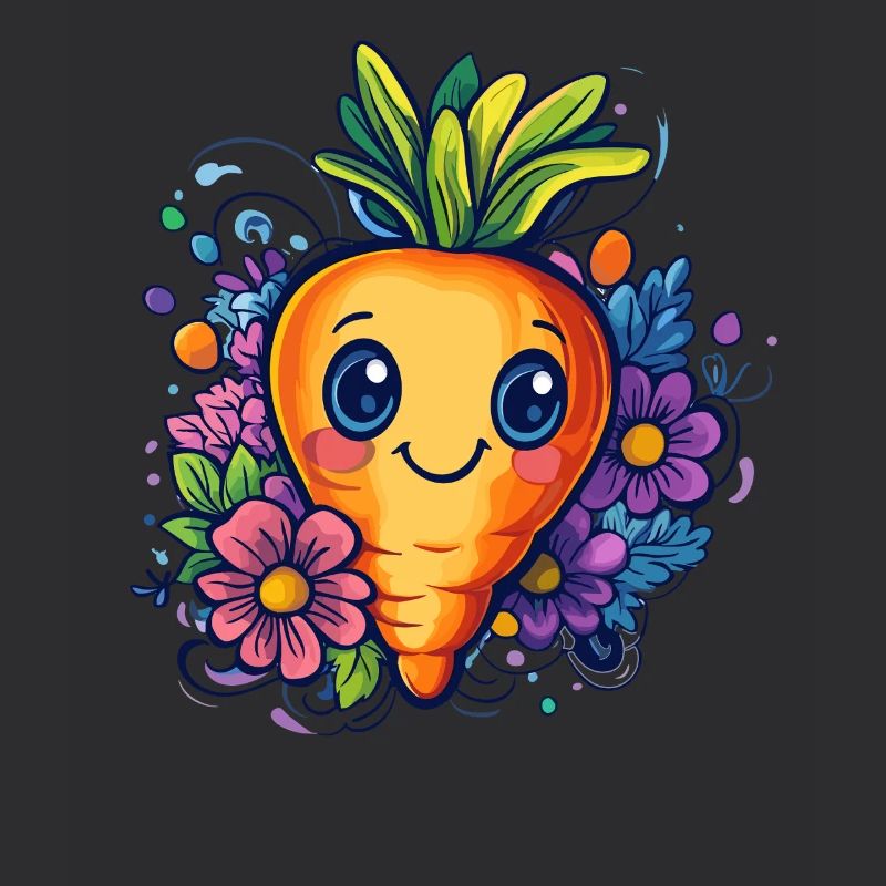 Fleur de carotte joyeuse