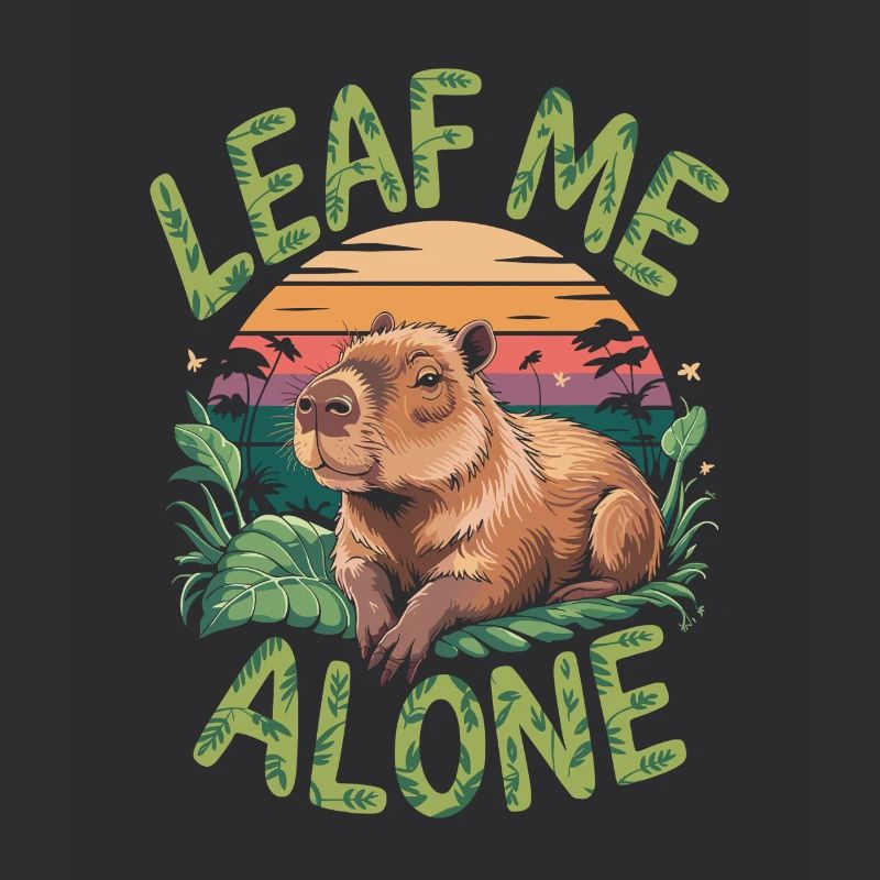 Capybara Leaf me alone