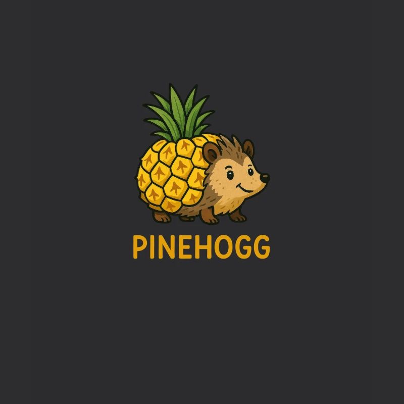 Pinehogg - Hérisson avec dos d’ananas Dessin animé