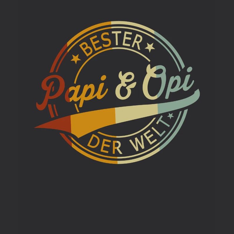 Bester Papi & Opi der Welt - Retro Look