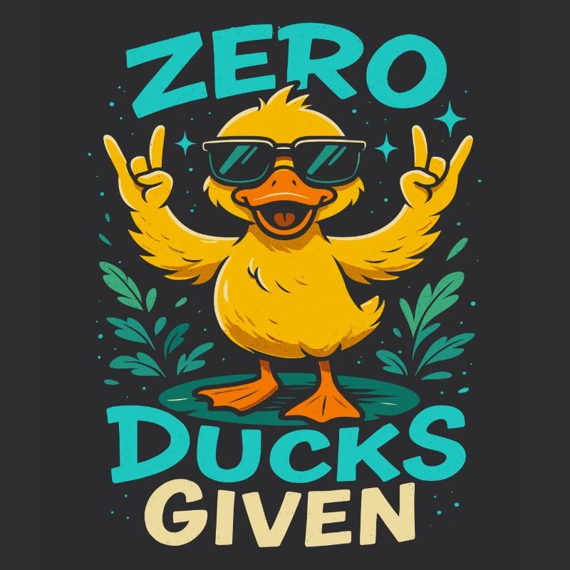Zero Ducks Given Enten-Motiv Spaß