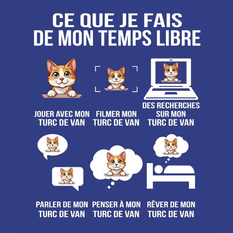 Ce que je fais de mon temps libre Chat Turc de Van