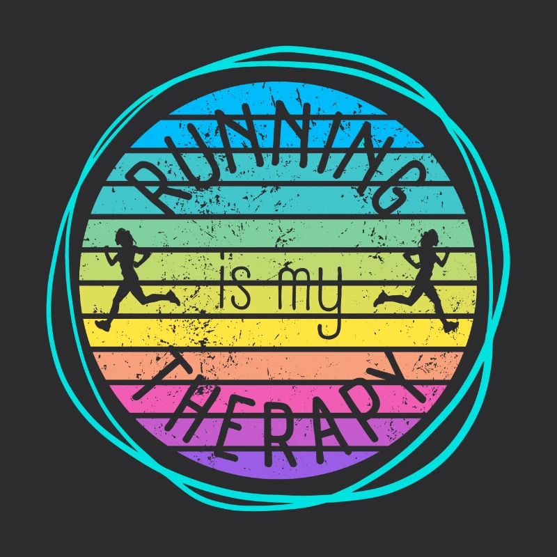 Running is my therapy Retro Sunset
