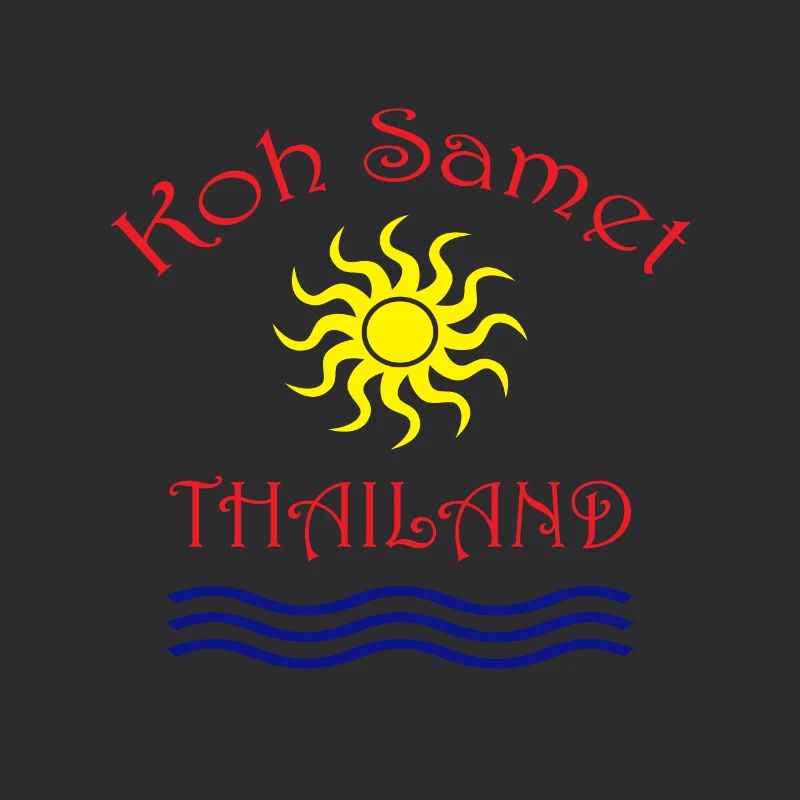 Île de Koh Samet Conception du soleil et des vagues