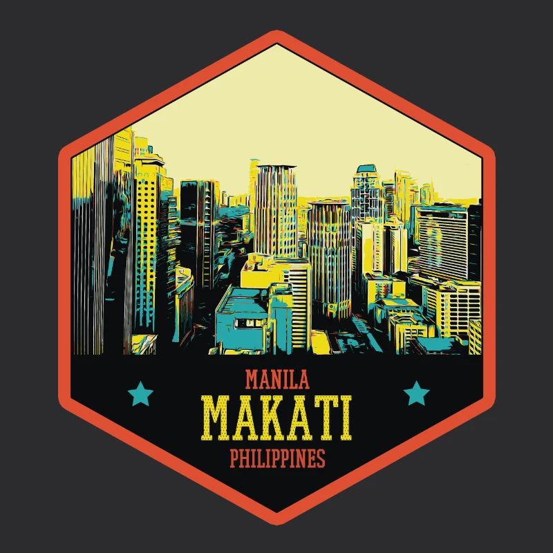 Glowing Skyline: Makati, Manila, Philippines