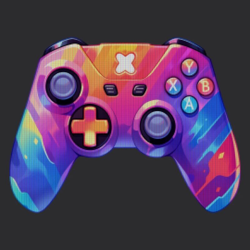 Pixel-Art-Videospiel-Controller